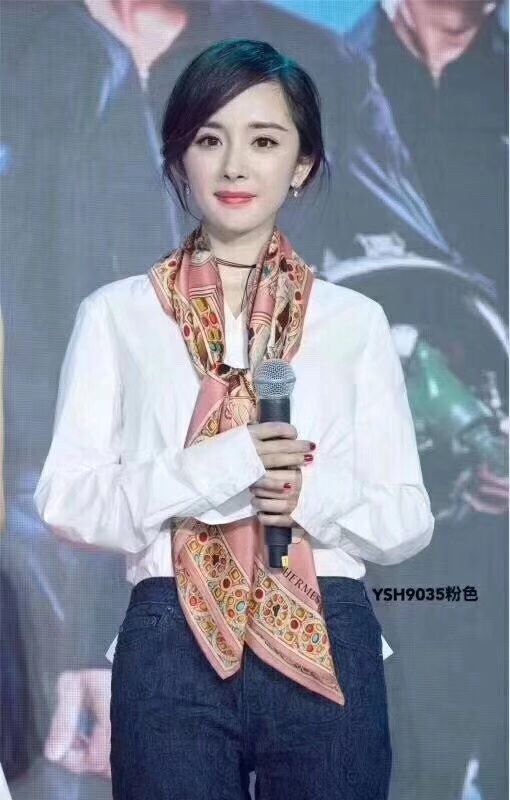 HERMES圍巾 愛馬仕女絲巾 專櫃新品真絲緞面燙金大方巾  llwj6720